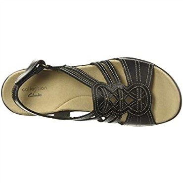 Sandalia Mujer Leisa Janna Clarks Piel Negra