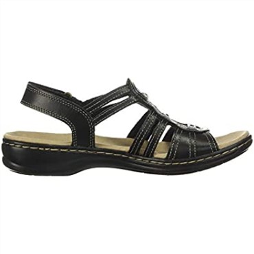 Sandalia Mujer Leisa Janna Clarks Piel Negra