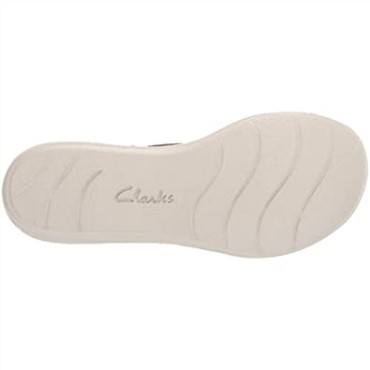 Sandalia Mujer Leisa Joy Peltre Metalizado Piel Textil Clarks