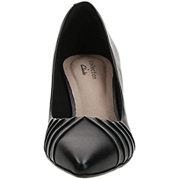Zapatos De Salón De Mujer Linvale Crown Cuero Negro Clarks