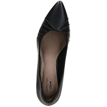 Zapatos De Salón De Mujer Linvale Crown Cuero Negro Clarks