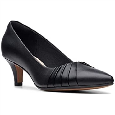 Zapatos De Salón De Mujer Linvale Crown Cuero Negro Clarks
