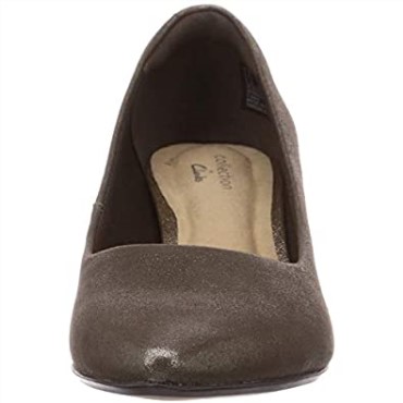 Zapato De Salon Linvale Jerica Mujer Clarks Piel Metalizada Clara