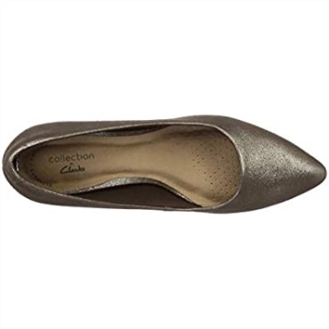 Zapato De Salon Linvale Jerica Mujer Clarks Piel Metalizada Clara