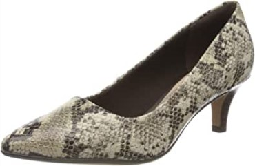 Linvale Mujer Jerica Pumps Clarks Gris Taupe Serpiente Taupe Serpiente