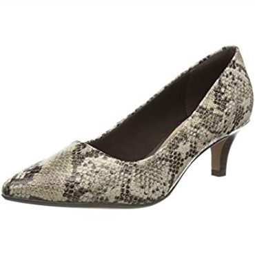 Linvale Mujer Jerica Pumps Clarks Gris Taupe Serpiente Taupe Serpiente