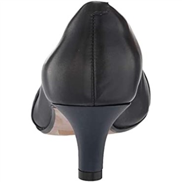 Zapato De Salon Linvale Madie Mujer Piel Azul Marino Clarks