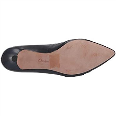 Zapato De Salon Linvale Madie Mujer Piel Azul Marino Clarks