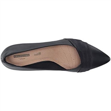 Zapato De Salon Linvale Madie Mujer Piel Azul Marino Clarks