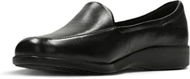 Mocasines Mujer Zapatos Georgia Negro Piel Clarks
