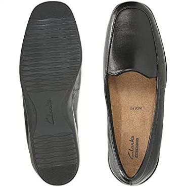 Mocasines Mujer Zapatos Georgia Negro Piel Clarks
