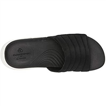 Sandalia Mujer Lola Surf Slide Clarks Textil Negro