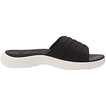 Sandalia Mujer Lola Surf Slide Clarks Textil Negro