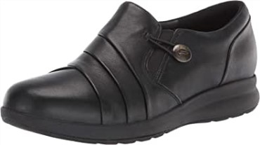 Mocasines Mujer Loopun Adorn Loop Clarks Cuero Negro