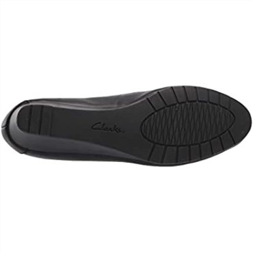 Mocasín Mujer Mallory Perla Clarks Negro Cuero Sintético Combi