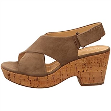 Sandalias Mujer Maritsa Ruth Con Correa Al Tobillo Clarks Oliva Ante