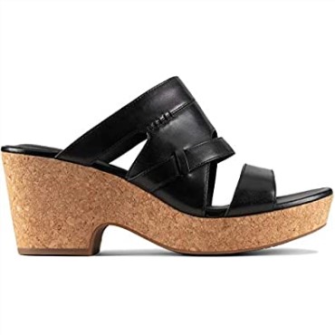 Sandalias Mujer Maritsa Tiras Clarks Piel Negra