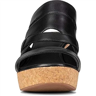 Sandalias Mujer Maritsa Tiras Clarks Piel Negra