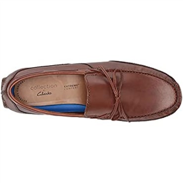 Mocasines De Mujer Markman Lace Cuero Marrón Oscuro Clarks
