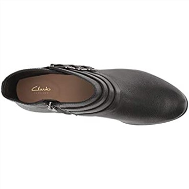 Bota De Moda Maypearl Milla Mujer Clarks Negro Piel Abatanada