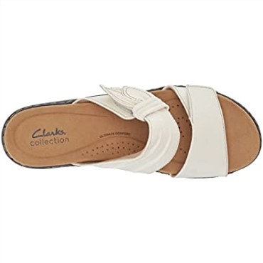 Sandalia Con Tacón Merliah Charm Para Mujer En Piel Blanca Clarks