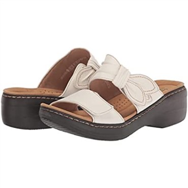 Sandalia Con Tacón Merliah Charm Para Mujer En Piel Blanca Clarks