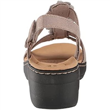 Sandalia De Tacón Mujer Merliah Sheryl Clarks Taupe Metalizado Sintético