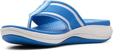 Chanclas Mujer Mira Palm Clarks Azul Combi Textil