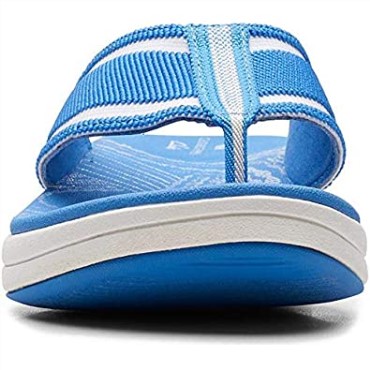 Chanclas Mujer Mira Palm Clarks Azul Combi Textil