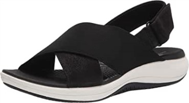 Sandalia Mujer Mira Sand Clarks Textil Negro