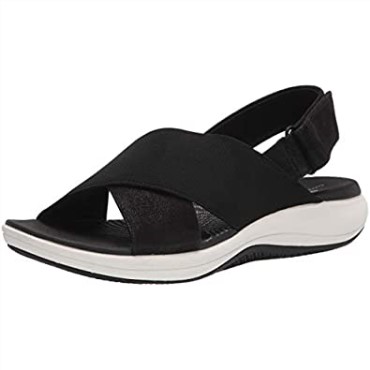 Sandalia Mujer Mira Sand Clarks Textil Negro