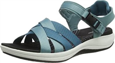 Sandalia Mira Tide Mujer Verde Azulado Combi Clarks