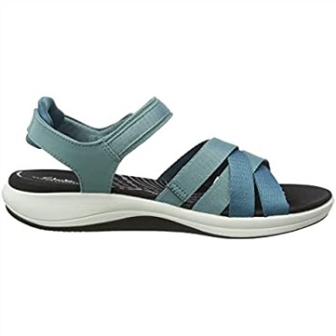 Sandalia Mira Tide Mujer Verde Azulado Combi Clarks