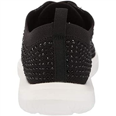Sneaker Mujer Nova Spark Clarks Textil Negro Con Destellos