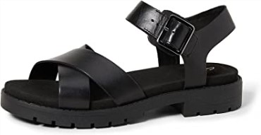 Sandalias Mujer Orinoco Strap Sling Back Negro Clarks