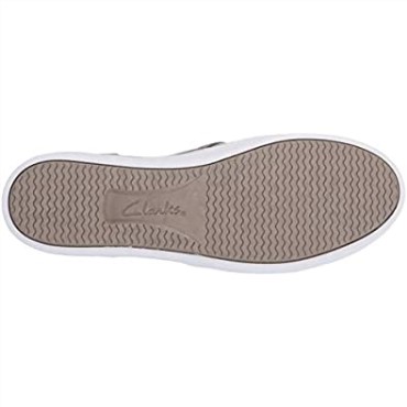 Zapatilla Mujer Pawley Bliss Clarks Pewter Metalizado Cuero