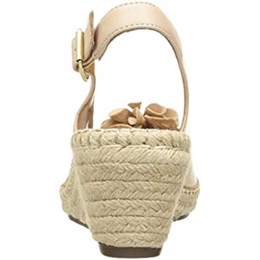 Sandalia Cuña Mujer Petrina Bianca Alpargata Clarks Piel Nude