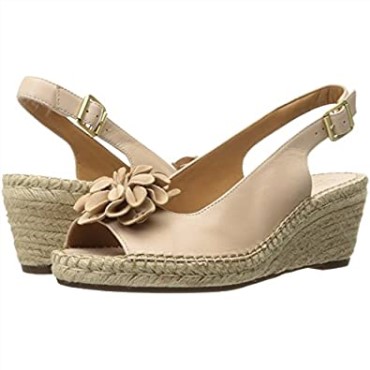 Sandalia Cuña Mujer Petrina Bianca Alpargata Clarks Piel Nude