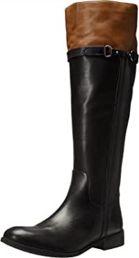 Bota De Montar Mujer Pita Topeka Clarks Piel Negra