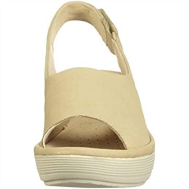 Sandalia Con Cuña Reedly Shaina Para Mujer Clarks Sand Nubuck