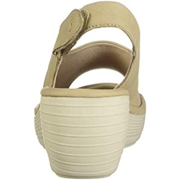 Sandalia Con Cuña Reedly Shaina Para Mujer Clarks Sand Nubuck