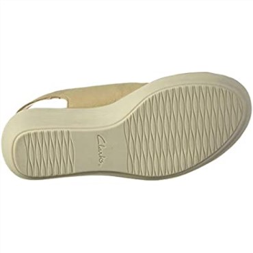 Sandalia Con Cuña Reedly Shaina Para Mujer Clarks Sand Nubuck