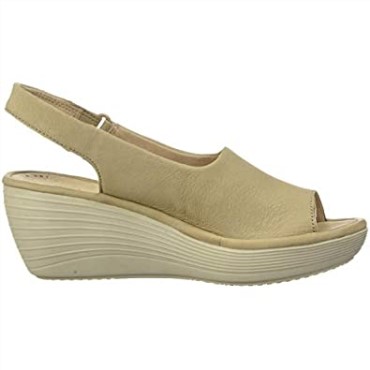 Sandalia Con Cuña Reedly Shaina Para Mujer Clarks Sand Nubuck