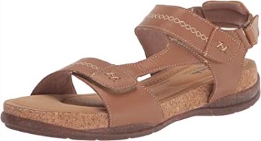 Sandalia Plana Mujer Roseville Mae Cuero Marrón Claro Clarks