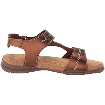 Sandalia Plana Mujer Roseville Mae Piel Metalizada Clarks