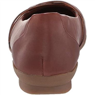 Bailarinas Mujer Sara Clover Clarks Mahoga Ny Cuero Combi