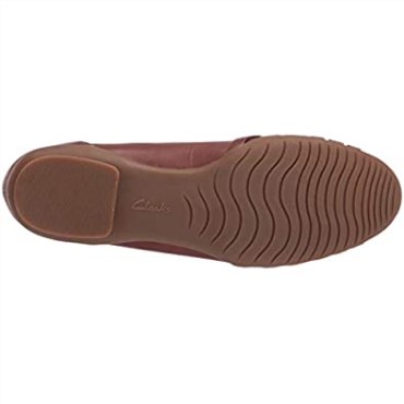 Bailarinas Mujer Sara Clover Clarks Mahoga Ny Cuero Combi