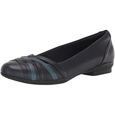 Bailarinas Mujer Sara Clover Clarks Navy Combi