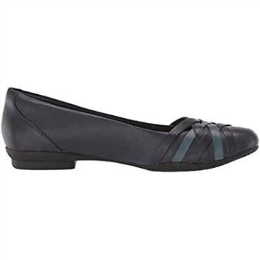 Bailarinas Mujer Sara Clover Clarks Navy Combi