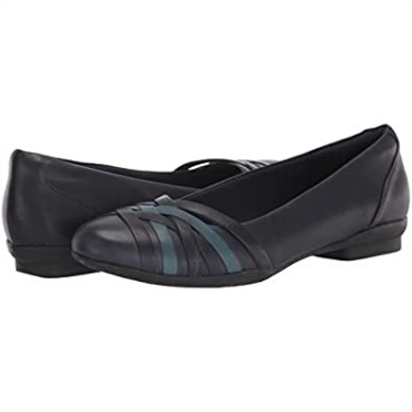 Bailarinas Mujer Sara Clover Clarks Navy Combi